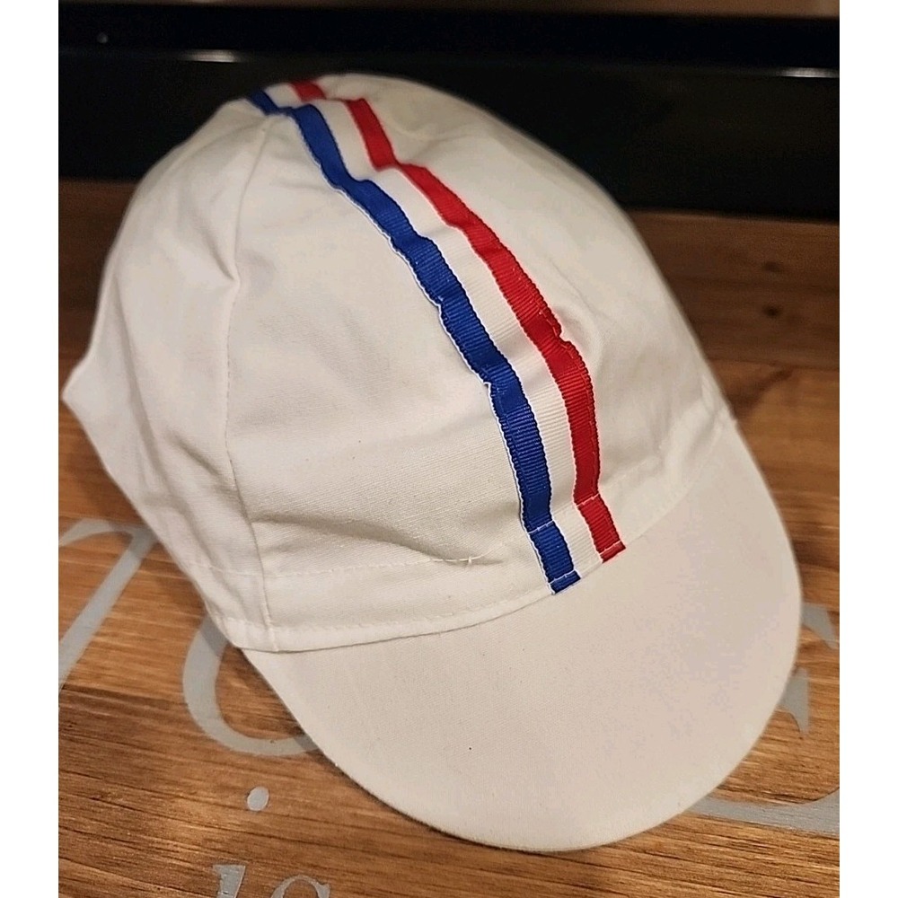 Vintage "Volkslaufe"‎ USA Cycling Hat Cap White One Size
